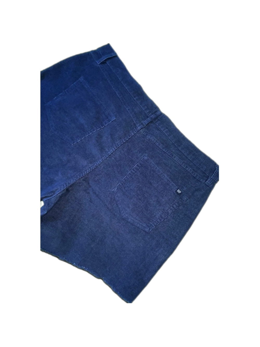 Gap Womens 16 Medieval Blue Corduroy Cutoff Shorts Raw Frayed Hem Stretch NWT - Picture 2 of 7